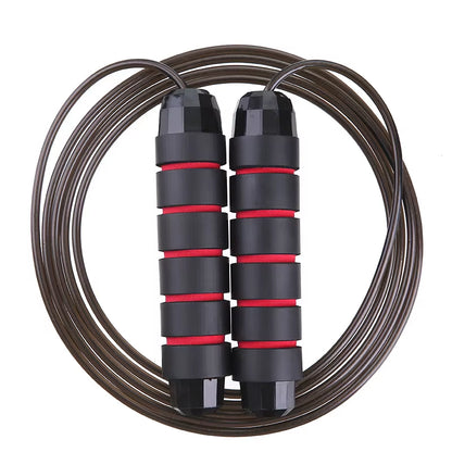 4 Color Adjustable Fitness Weighted Speed Jump Rope with Foam Handle Fitness Exercises for Fitness Home Exercise&Slim Body Free
