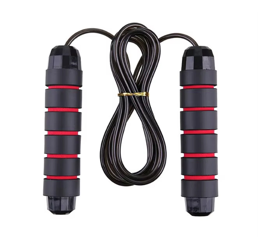 4 Color Adjustable Fitness Weighted Speed Jump Rope with Foam Handle Fitness Exercises for Fitness Home Exercise&Slim Body Free