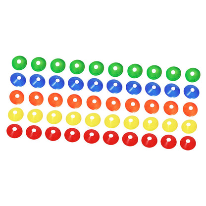 50 Pieces/Set Soccer Cones Flexible Practice Agility Soccer Training for Garden